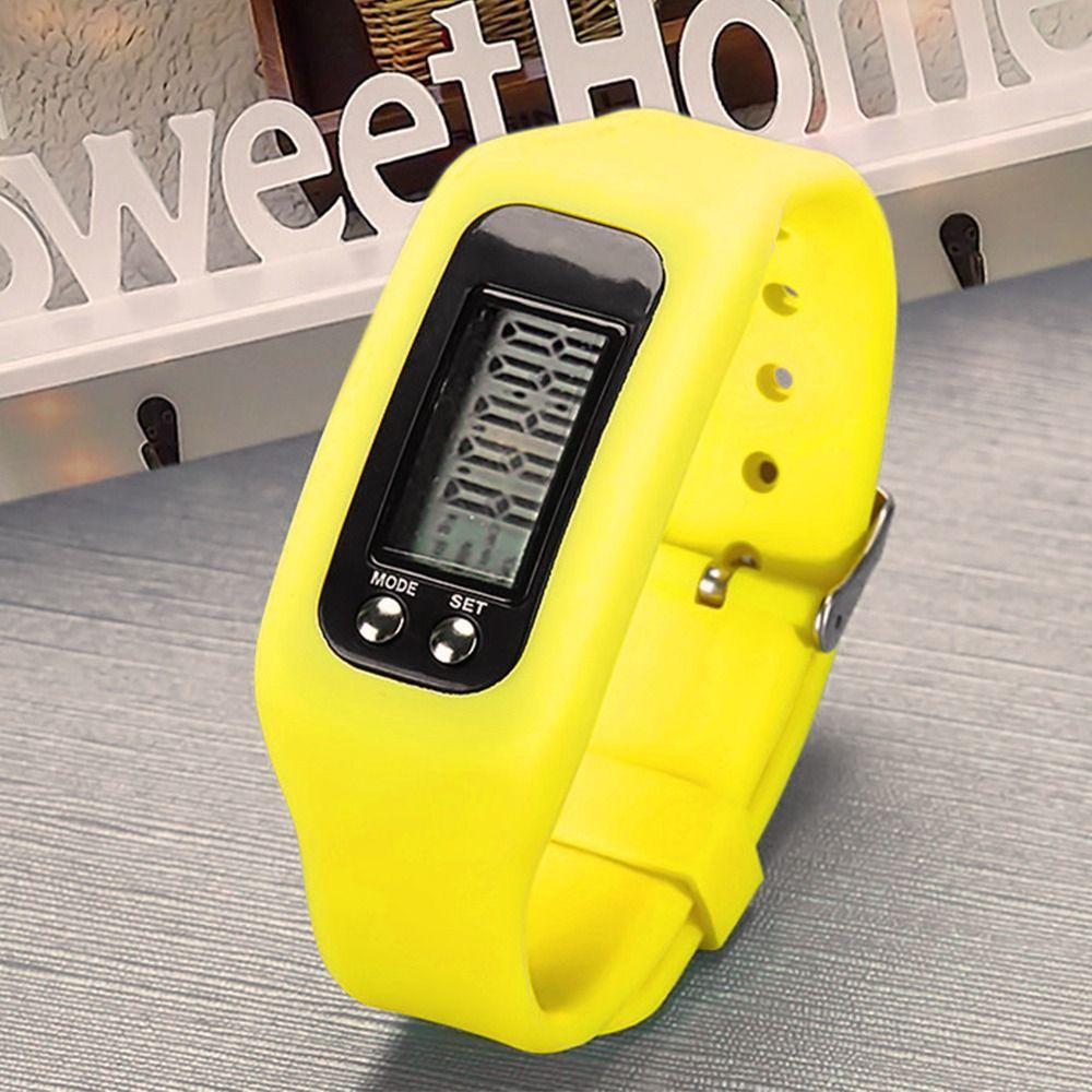 Наручные часы с ЖК-дисплеем Шагомер Фитнес-трекер Шагомер для упражнений для взрослых и детей Спортивные принадлежности