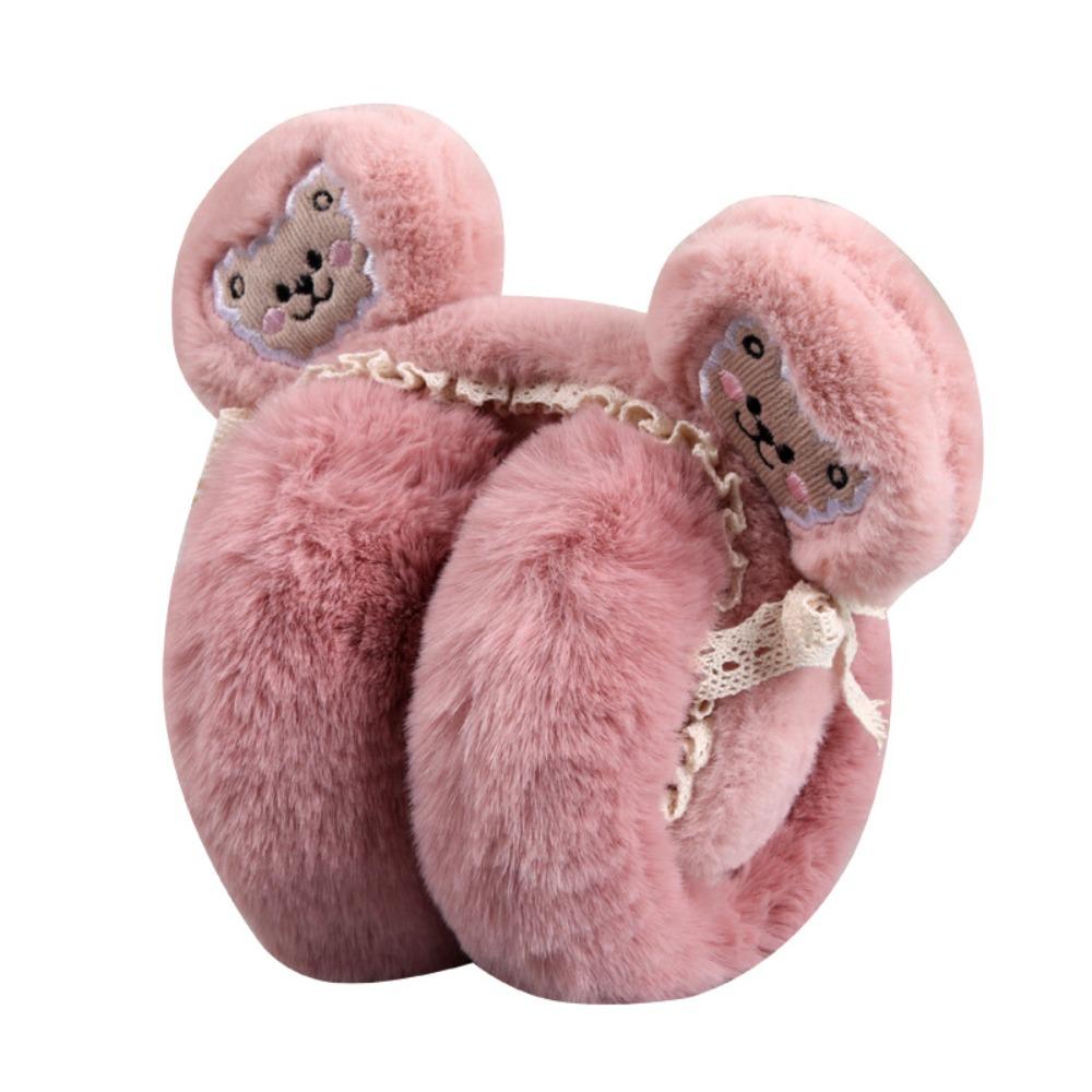 Милые наушники с кроличьими ушками и медвежьими ушками, плюшевая защита для ушей, рождественские подарки, зимние наушники-заслонки для женщин