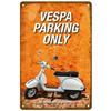 Металлические жестяные таблички Мотоциклы Vespa Настенное украшение Табличка Винтажный художественный плакат Жестяная картина для мужской пещеры Дома Кафе Сада Клуба Бара