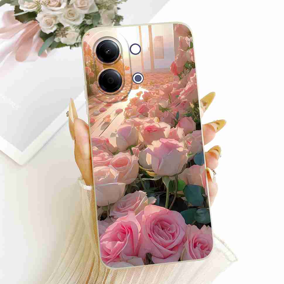 Для vivo Y05 4G 6.74" Чехол Силиконовая Задняя Крышка Ударопрочный Для Vivo Y11D VIVO Y05 4G Популярные Расписные Бабочки Чехлы для Телефона