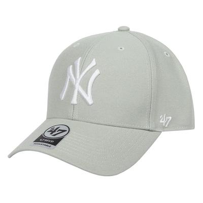 Кепка '47 Brand MLB New York Yankees MVP - Серая, с регулируемым ремешком-липучкой