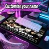 Custom Name Personalized Michael Jackson Pattern Mousepad, Laptop PC Desk Mat, Decorative Desk Mat for Home Keyboard Pad Gift