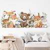 1Pc Cartoon Cute Bear Deer Smiling Animal Wall Stickers for Bedroom Living Room Nursery Decoration Wall Decals Kids Room Decor