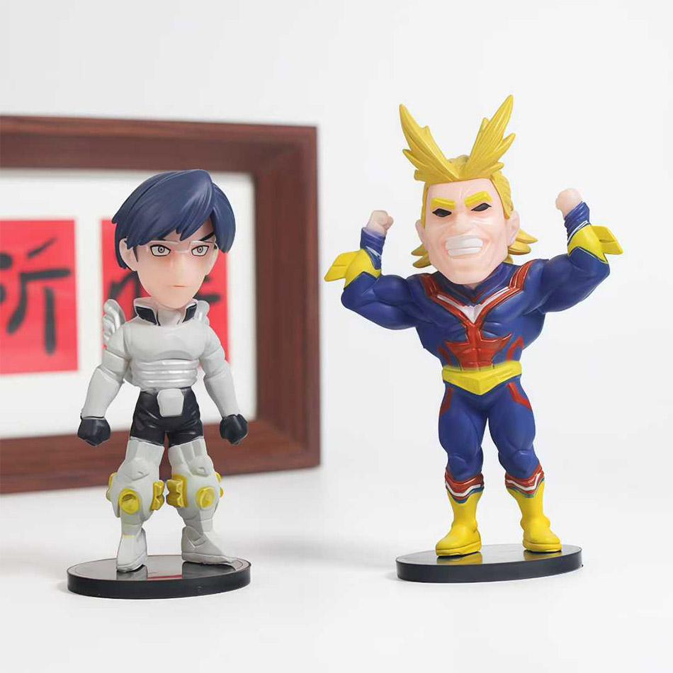 6 шт. Моя геройская академия Q-версия Милые фигурки Изуку Мидории, Цую Асуи, Шото Тодороки, Модели, Украшения, Подарок для детей
