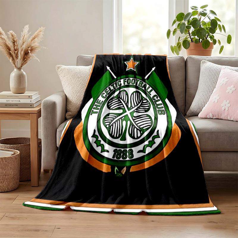 Celtic Football Club blanket Flannel Blanket Soft Cozy Plush Throw for Sofa Bed Lightweight Home Decoration