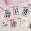 With Keychain Mini Photo Album PVC Photo Card Holder New Name Card Book