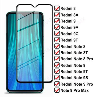 Закаленное стекло 2.5D для Xiaomi Redmi 8 8A 9 9A 9C 9T Защитная пленка для экрана Redmi Note 10 8 9 Pro Max 8T 9T 9S Защитная стеклянная пленка