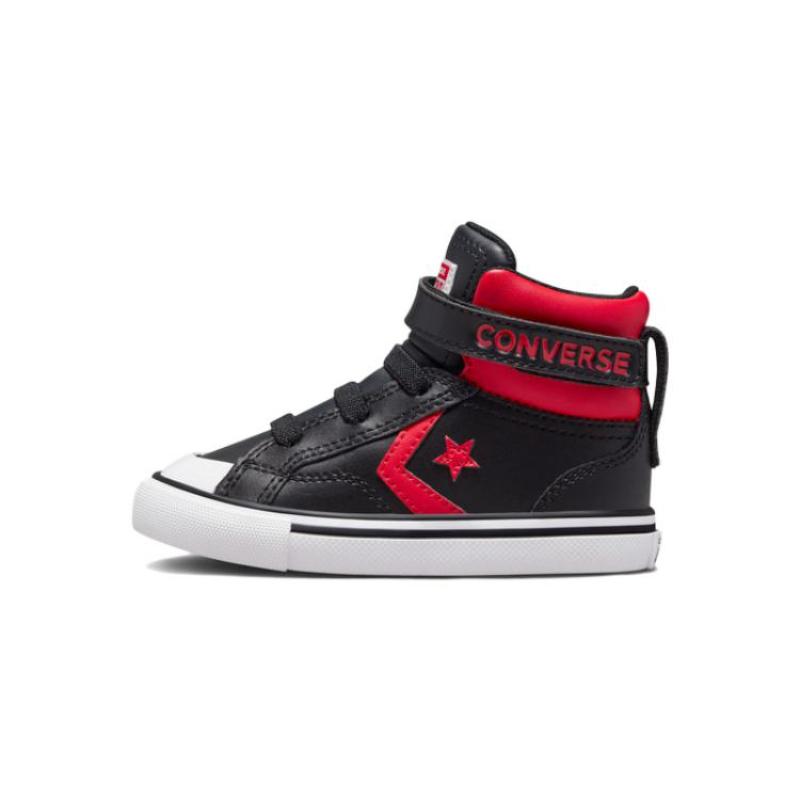 Converse Pro Blaze Strap Varsity Высокие кеды для скейтборда Черно-красные Детские