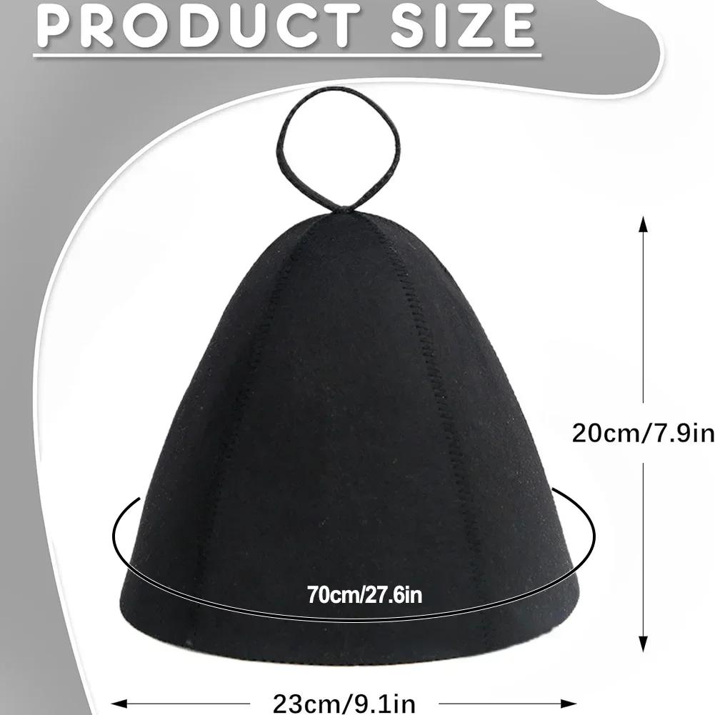 Saunas Sauna Hat Wool Felt Thicken For Sweat Steam Sauna Hat Spa Sauna Accesories Handmade Felt Hat Waterproof