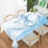 Скатерть с узором «Мир океана», модная минималистичная скатерть для дома и офиса, квадратная скатерть, противообрастающая туалетная скатерть
