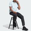 Adidas Однотонная футболка с логотипом и круглым вырезом, мужские топы, светло-голубой IM0483