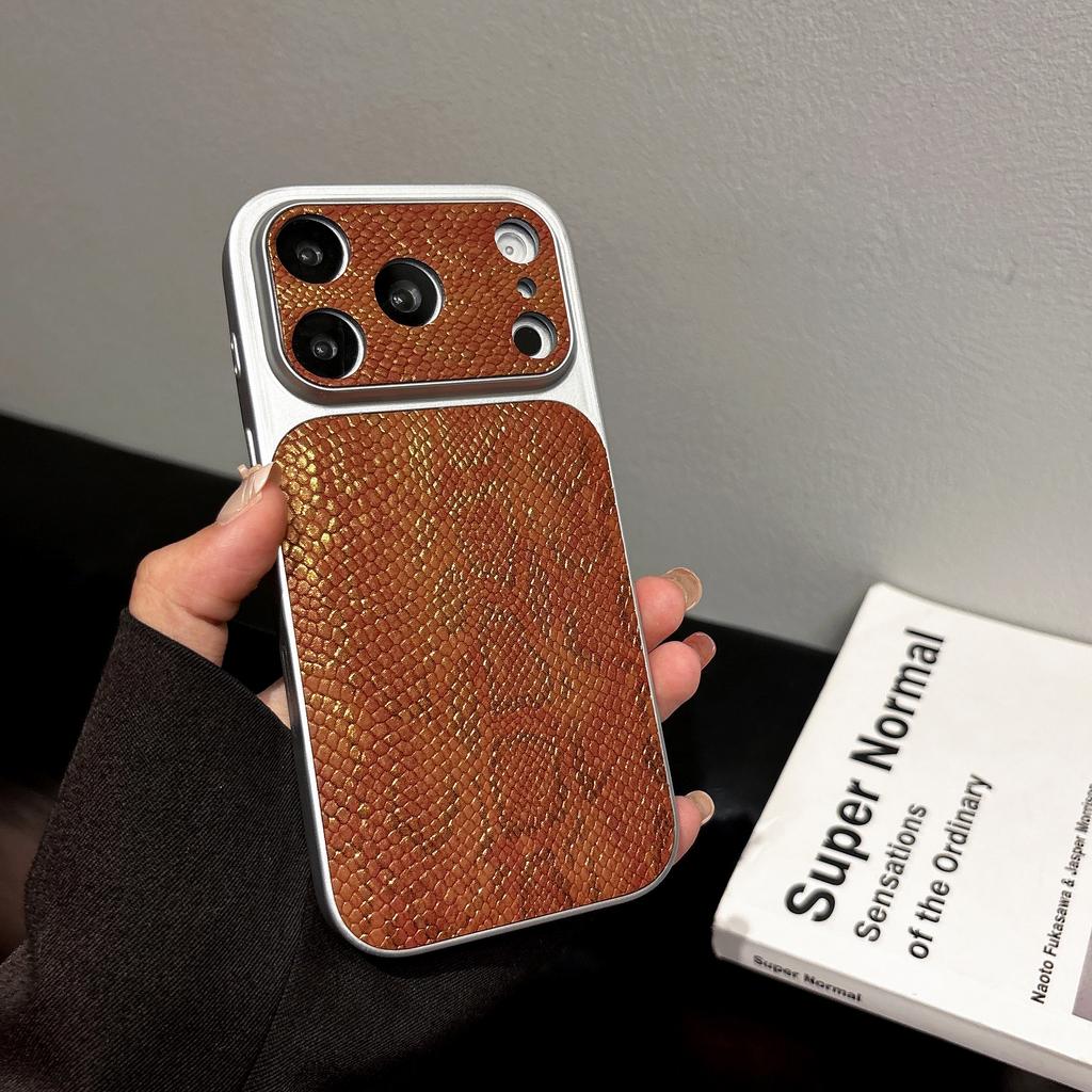 Премиальный Чехол для Телефона с Текстурой Кожи Бизнес-класса Для iPhone 17 Air 16 15 14 13 Pro Max Покрытие Глянцевая Ударопрочная Задняя Крышка