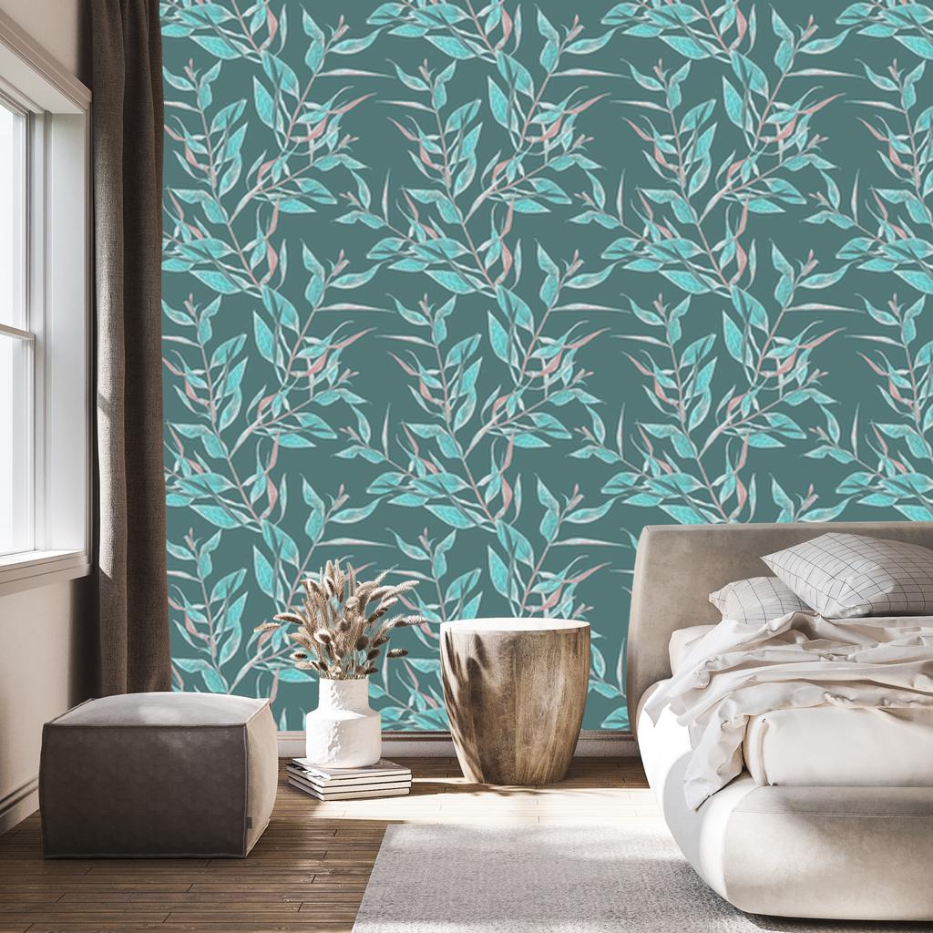 Colorful Leaves Wallpaper for Living Room and Bedroom 50x1000