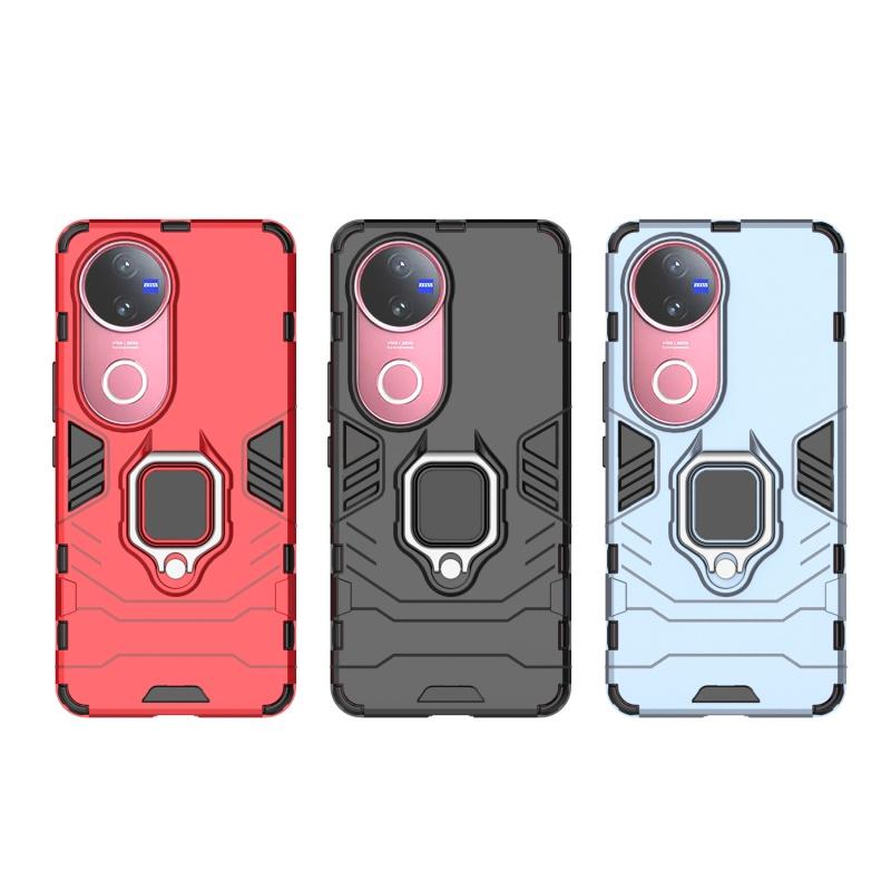 Для Vivo V50 Чехол Vivo V50 Capas Phone Bumper Back Armor PC Ударопрочный держатель с полным кольцом Магнитный для Fundas Vivo V50 V 50
