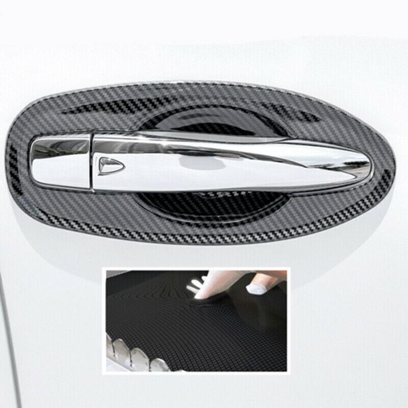 Carbon Fiber Outer Door Bowl Cover Trim Fits For Nissan Rogue X-Trail 2014-2020