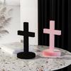 DIY Cross Craft Silicone Mold 3D Cross Candle Plaster Resin Casting Mold Reliquary Jewelry Display Stand Easter Gift Making Tool