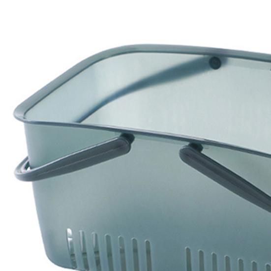 Полая корзина для душа с ручками из полипропилена, несколько дренажных отверстий, корзина для душа, офисные принадлежности
