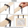 4Pcs Flexible Adjustable Cubicle Hook Iron Cubicle Wall Hooks Clothes Storage Hangers  Potted Plants