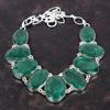 Ожерелье с граненым замбийским изумрудом, ожерелье из стерлингового серебра 925 пробы, регулируемое ожерелье-цепочка, новинка, ювелирные изделия из драгоценных камней, ювелирные изделия ручной работы для подарка