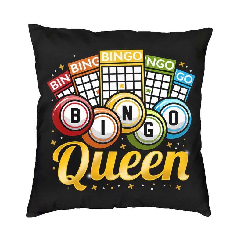Nordic Style Bingo Queen Bingo Player Paper Game Cushion Covers xcm Velvet Pillow Case Car Square Pillowcase Home Decorative
