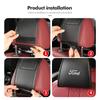 PPWE7 1/2PCS Leather Car Seat Headrest Protective Cover Auto Interior Accessories For Ford Escort KA Flex Everest KA Expedition Falcon
