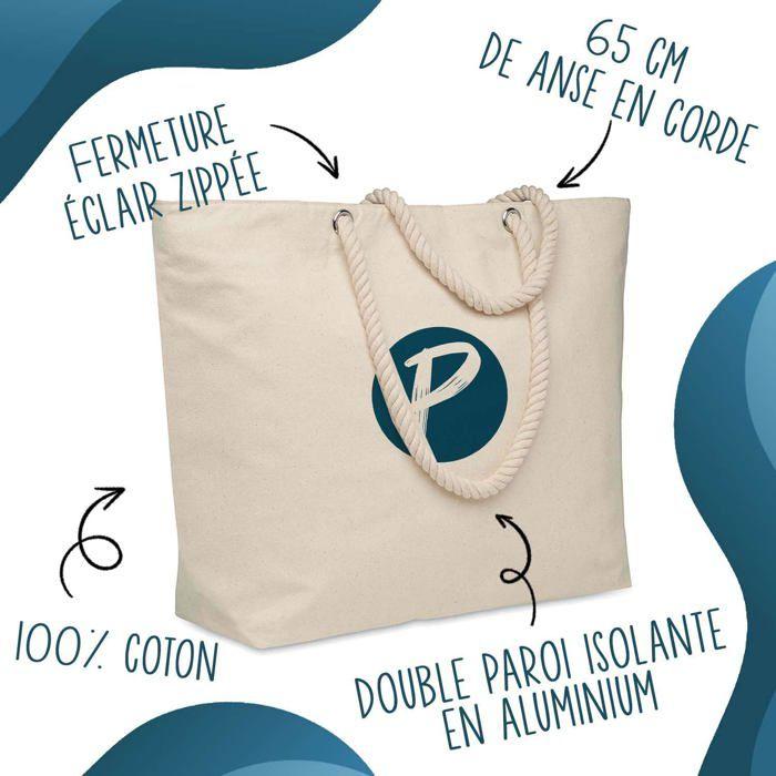 Sac isotherme Calie Définition | Glacière Souple Cadeau Femme Fête des Mères Anniversaire Mamie Noël Lunch Bag pour Travail Plage