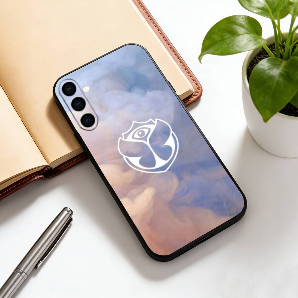 Чехол для телефона Tomorrowland для Samsung Galaxy A73, A72, A71, A70, A53, A52, A51, Другие Мягкий Черный Чехол