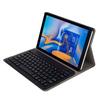 DY590 Для Galaxy Tab A 10.5 T590 / T595 Съемная пластиковая Bluetooth-клавиатура Кожаный чехол-подставка для планшета (черный)