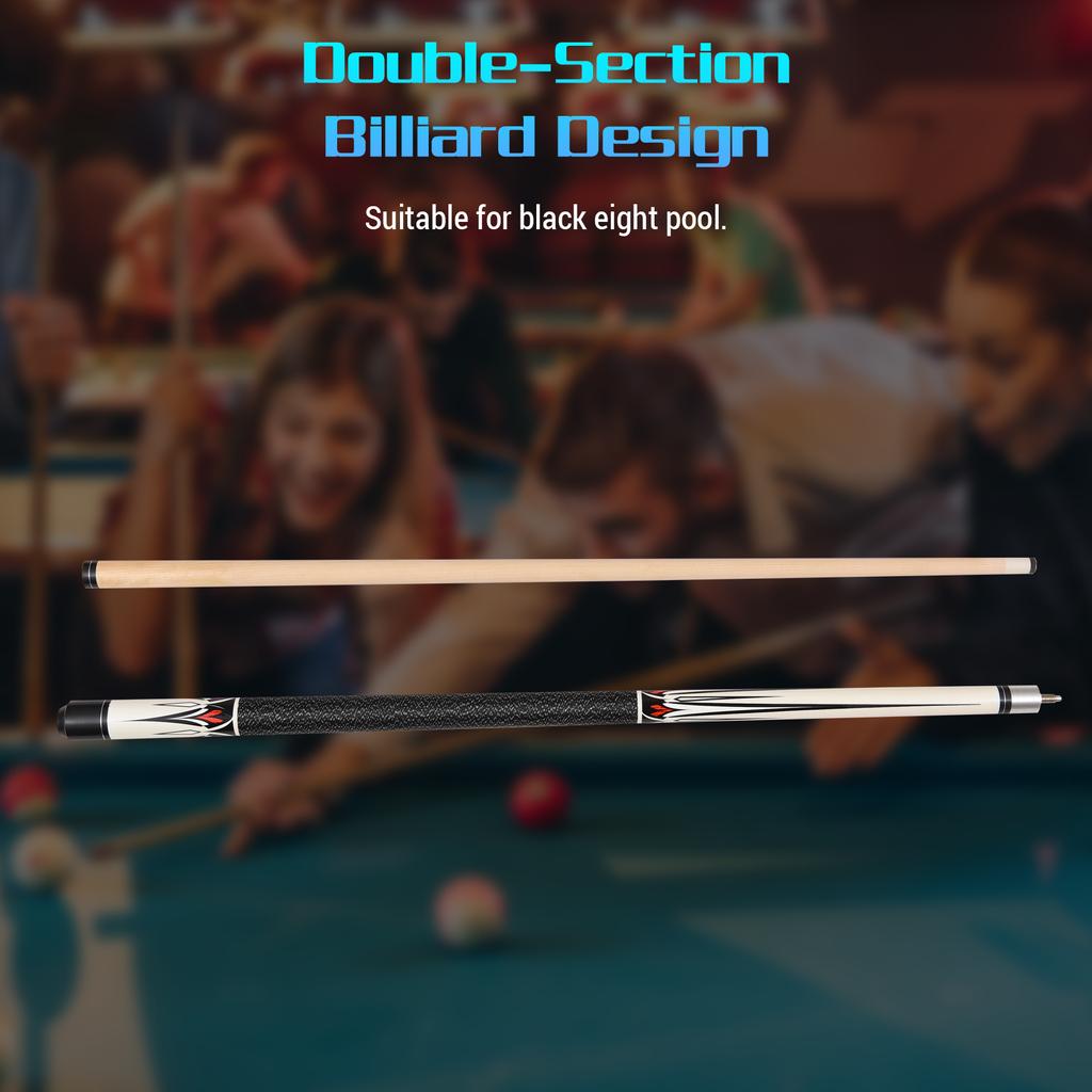 Pool Sticks 147cm   57.9in Maple Fancy Nine Ball Cue Double Section Billiard Design Pool Queue Stick Suitable for Black