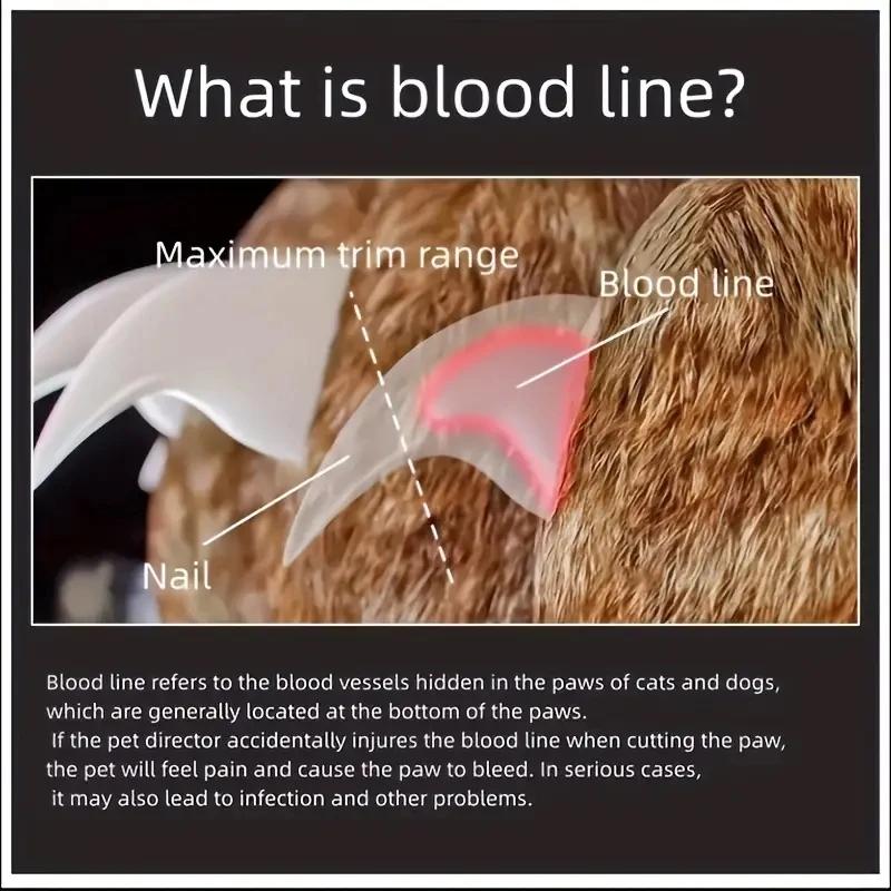 1 шт. светодиодный когтерез для собак и кошек с подсветкой - Безопасная и точная стрижка - Удобная рукоятка для груминга