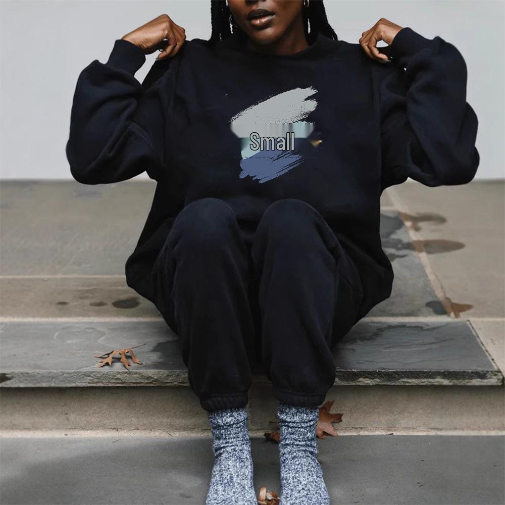 Women's Autumn High Neck Casual Hoodie - Medium European Size, Trendy & Comfortable Long Sleeve