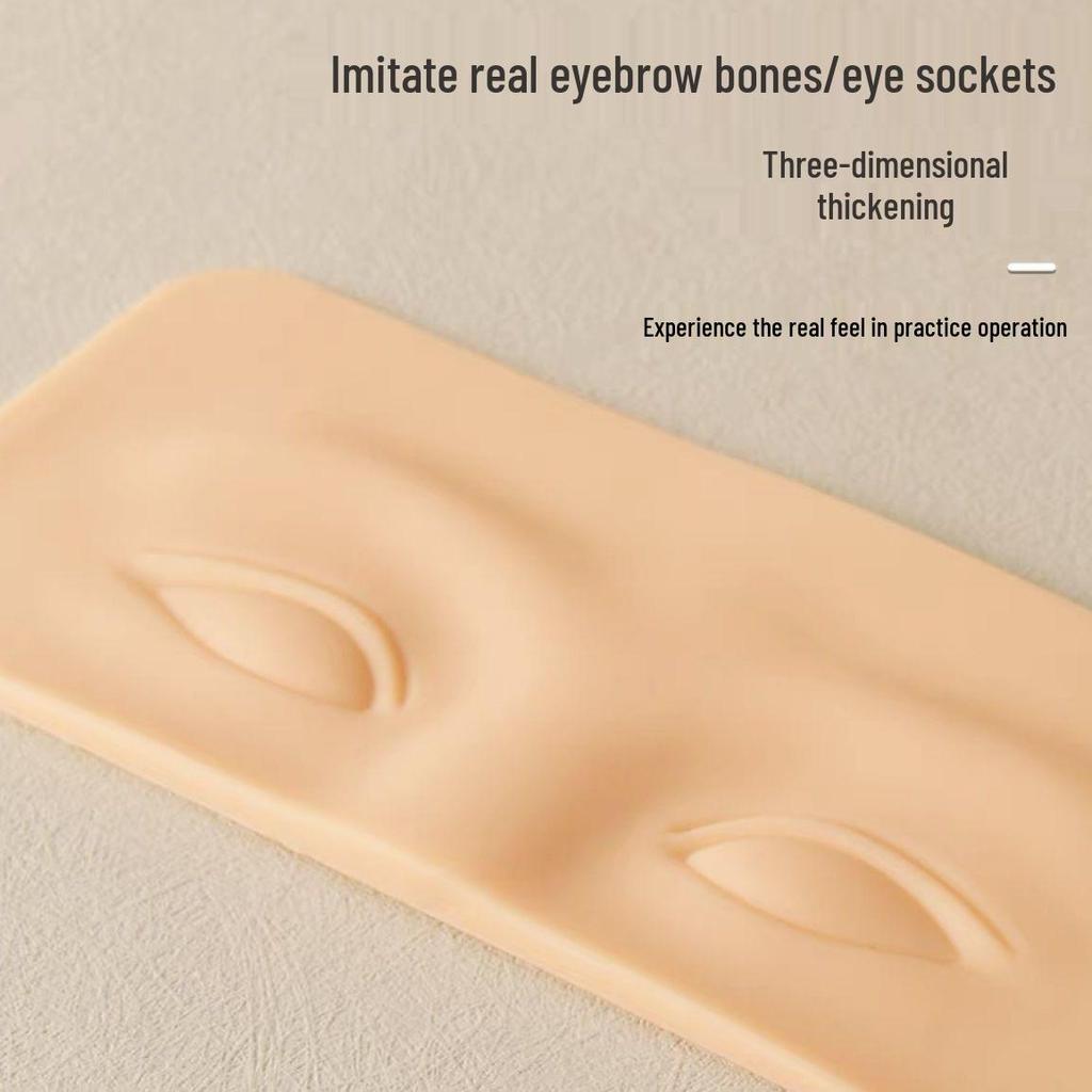 Сердце Мастера Высококачественный силиконовый тренировочный коврик для микроблейдинга бровей, подводки и губ - Утолщенная имитационная кожа.