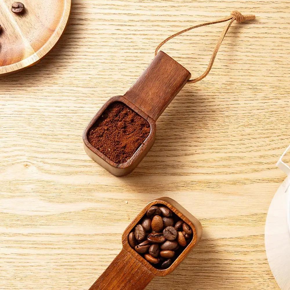 Walnut Wood Coffee Spoons Wooden Tea Sugar Spoon Delicate Coffee Measuring Scoop  Home Office