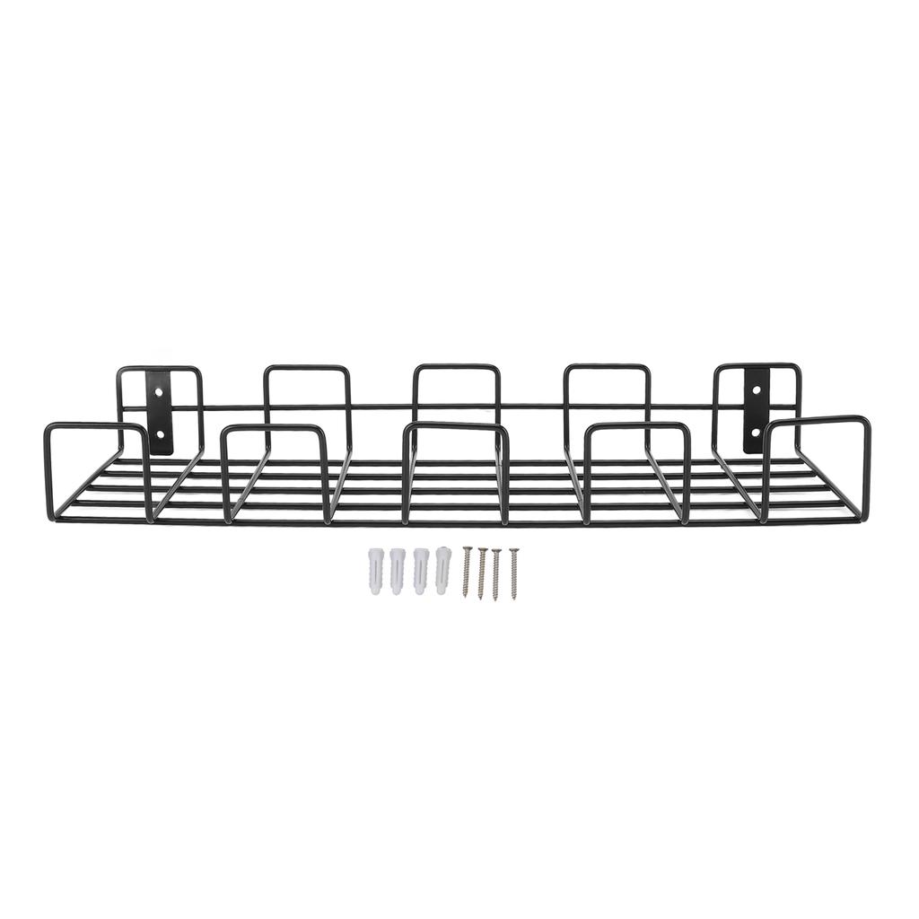 Garden Tool Rack Space Saving Wall Mounted Metal Garden Gadget Organizer Shelf for Small Hose