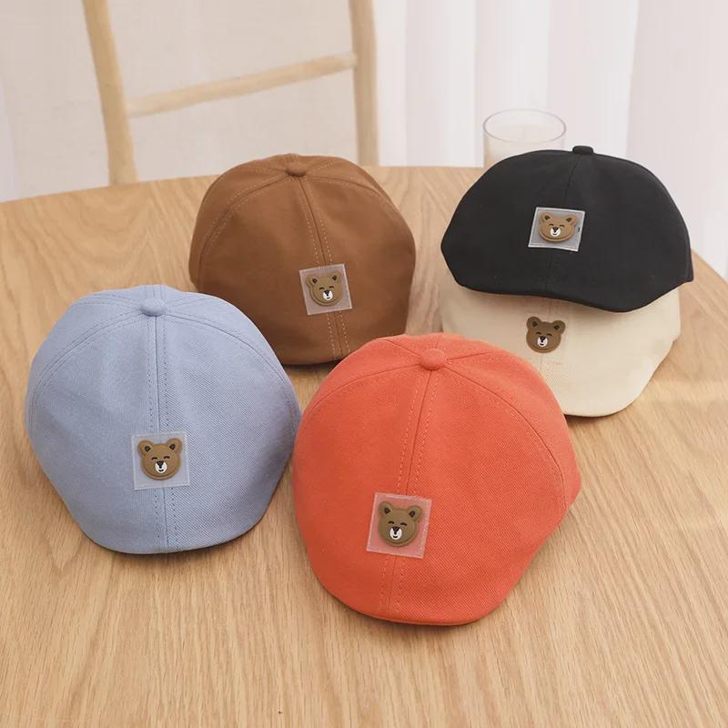 Берет Benhui Cartoon Bear Duckbill для детей от 1 до 3 лет - модная шапка для мальчиков и девочек