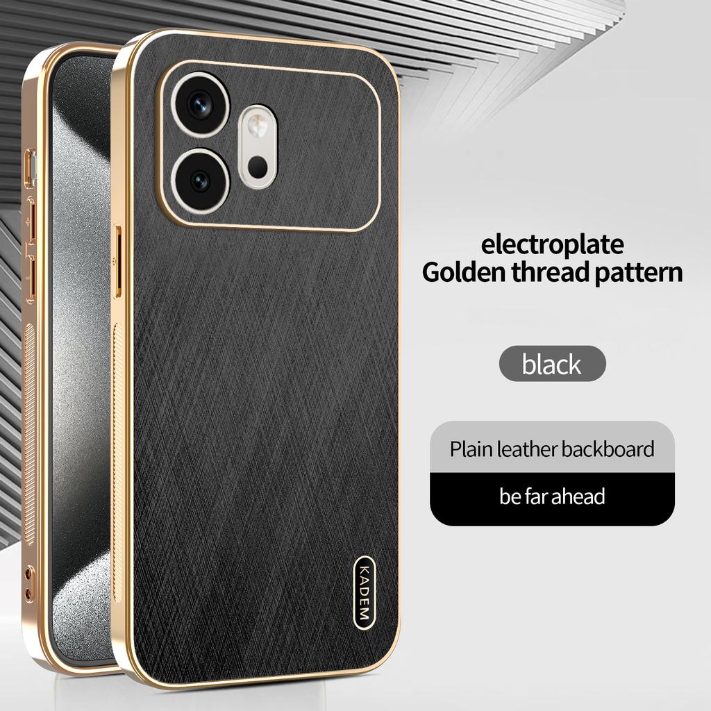 Для Honor 600 600 Pro 600 Lite Чехол для телефона с полной защитой линз, текстурой золотой нити и защитой от отпечатков пальцев