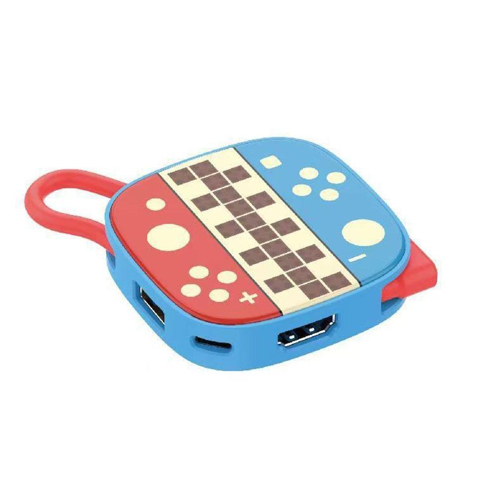 Док-станция 2-го типа Type-C 3-в-1 Для Switch 2 4K 60 Гц USB 3.0 5 Гбит/с PD-100 Вт