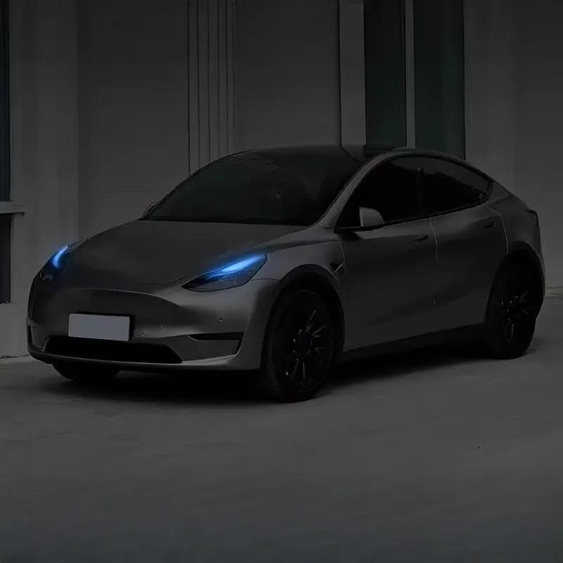 Для Tesla Model 3/Y Автомобильная пленка для фар с изменением цвета Пленка для дневных ходовых огней с изменением цвета Автомобильная наклейка Модификация