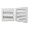 Aluminum Alloy Gable Vent White Return Air Grill New Ventilation Grille Attics