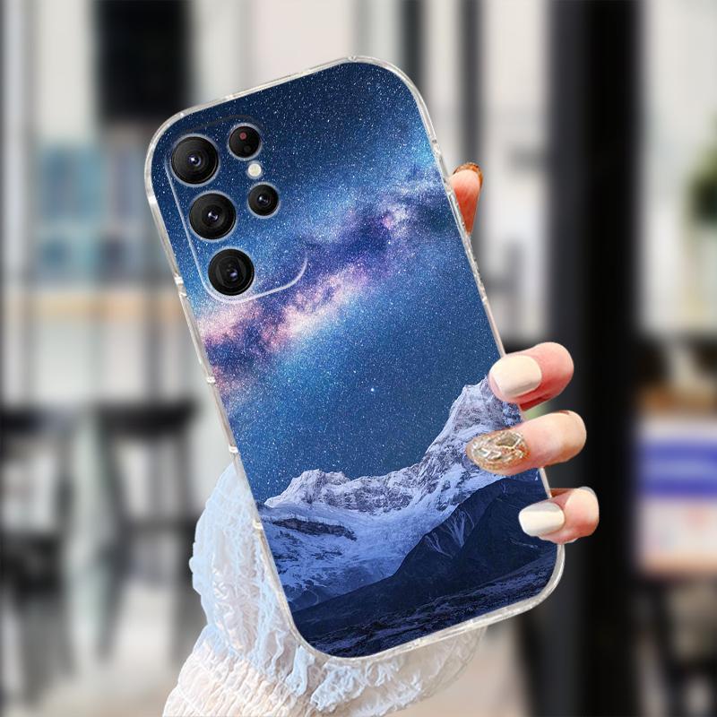 Прозрачный чехол для Samsung S25 S24 S23 S22 Ultra 5G Прозрачный Мягкий ТПУ Силиконовый Чехол для Телефона для Galaxy S22 5G Защитные Fundas
