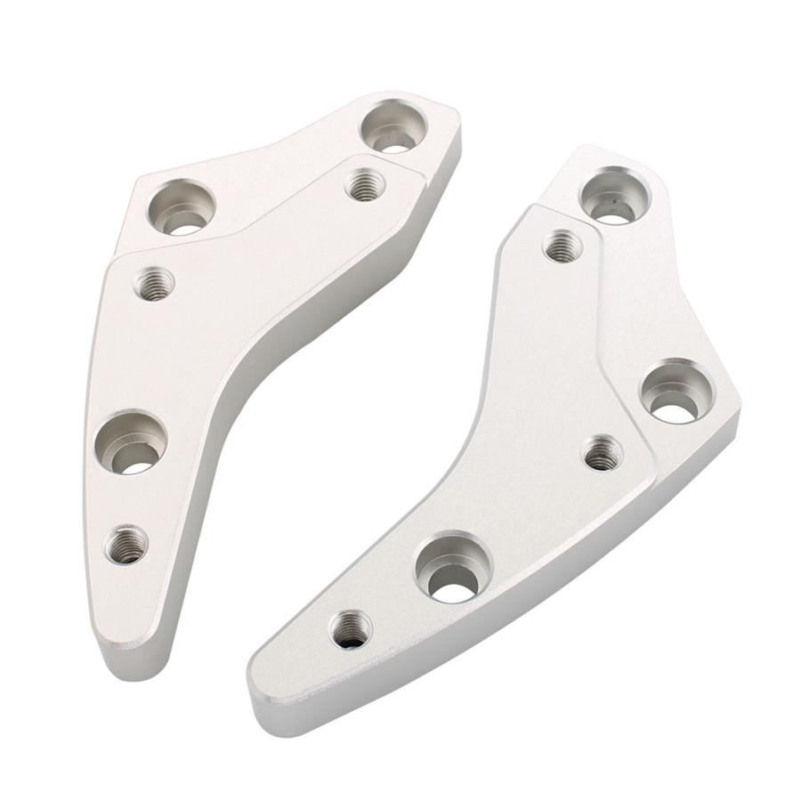 For BMW K1600GT K1600GTL 2012-2019 Silver Handlebar Riser CNC Aluminum Alloy 2X