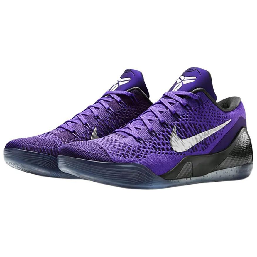 Nike Кроссовки Унисекс Kobe 9 Elite Low Protro Moonwalker 2025 Фиолетовый Hyper-Grape Белый IM0465-500