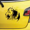 J73 # черные прозрачные виниловые наклейки с изображением льва для медитации, наклейки для автомобиля, индивидуализация мотоцикла, Стайлинг автомобиля