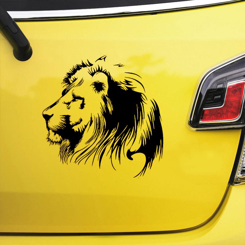 J73 # черные прозрачные виниловые наклейки с изображением льва для медитации, наклейки для автомобиля, индивидуализация мотоцикла, Стайлинг автомобиля