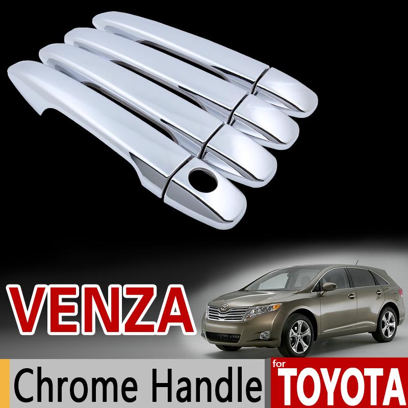 Для Toyota Venza Хромированные Накладки на Ручки Дверей Комплект 2008 2009 2010 2011 2012 2013 2014 2015 2016 2017 Аксессуары Стайлинг Автомобиля