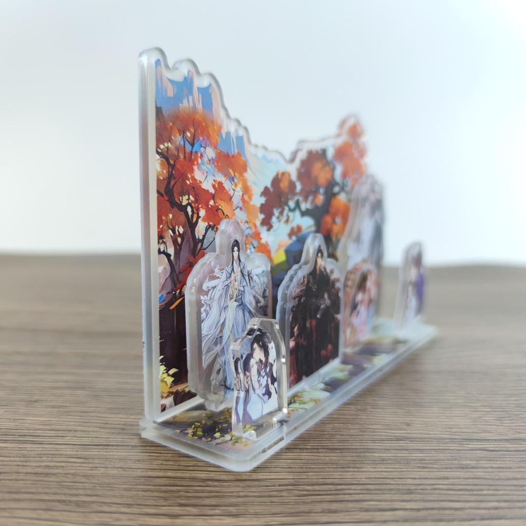 Аниме Heaven Должностные лица Благословение акриловая подставка Фигурка Мо Дао Зу Ши Модель Пластина Декор стола Игрушка