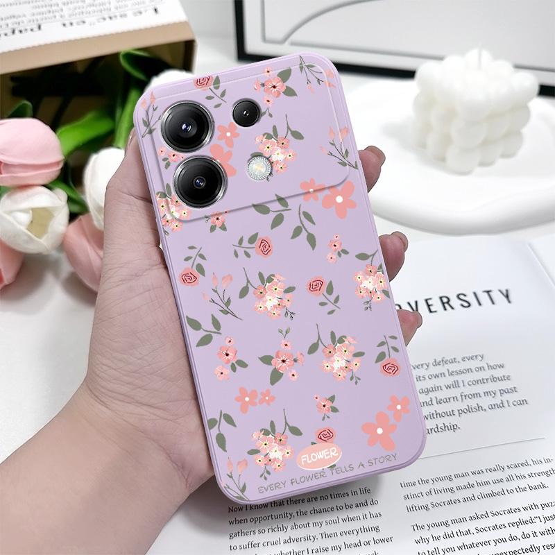 Чехол для телефона с цветочным ароматом для Xiaomi Poco F8 F7 X7 X6 F6 M6 M5 M5S F5 X5 F4 X4 M4 F3 M3 X3 Pro 4G 5G GT Силиконовый чехол