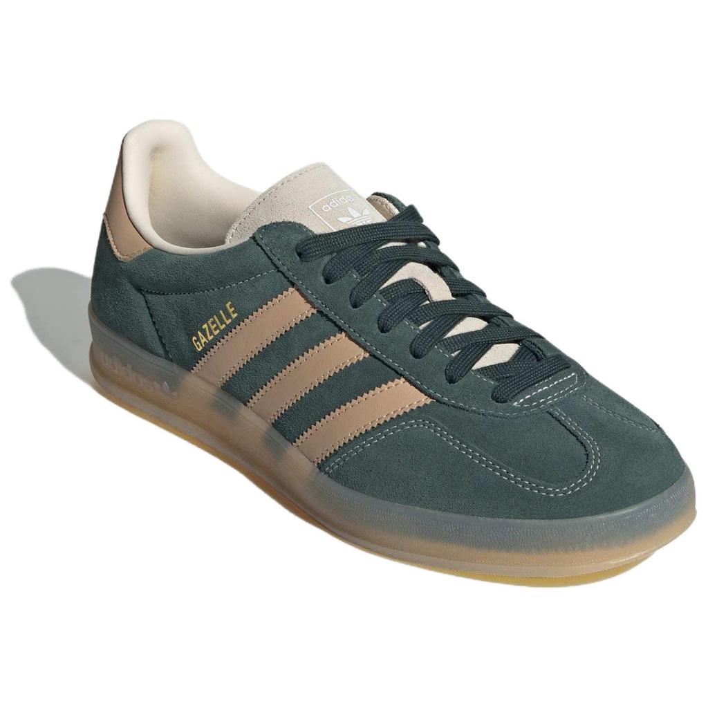 Adidas Gazelle Indoor Shadow Green Warm Sandstone Men Sneakers Wonder-White JH5402