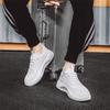 Модные мужские туфли на платформе белого цвета, повседневные кроссовки, кроссовки для отдыха, нескользящие мужские вулканизированные туфли, обувь для тенниса на воздушной подушке