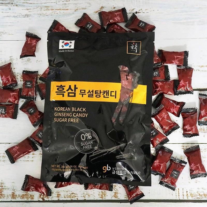 5 Bags of Geumheuk Black Ginseng Sugar-free Candy